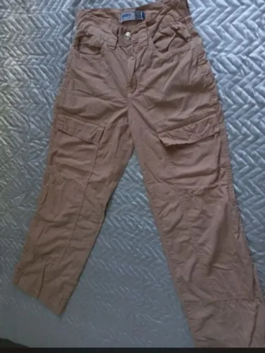 Calça cargo bege cáqui tamanho 34 cea c&a