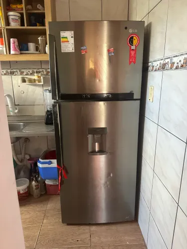 Geladeira LG Frost Free Duplex Inox Grande - Funcionando Perfeitamente