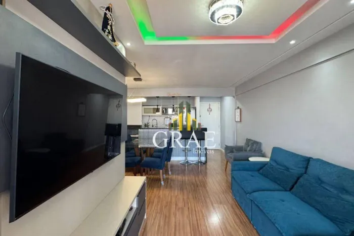Apartamento de 76m², 3 quartos, 1 suíte, varanda gourmet, 2 vagas - Baeta Neves - São Bern