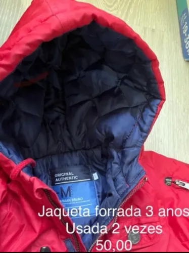 Jaqueta forrada 3 anos usada2x