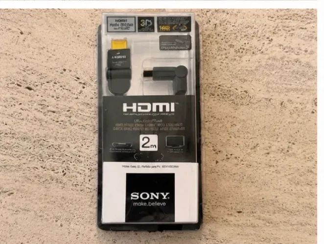 Cabo HDMI Sony Original 2 Metros High Speed - Novo na Embalagem