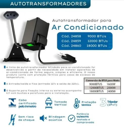 Autotransformador ar condicionado 