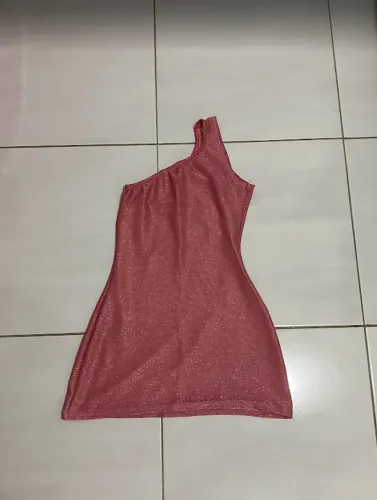 Vestido Rosa Ombro Único