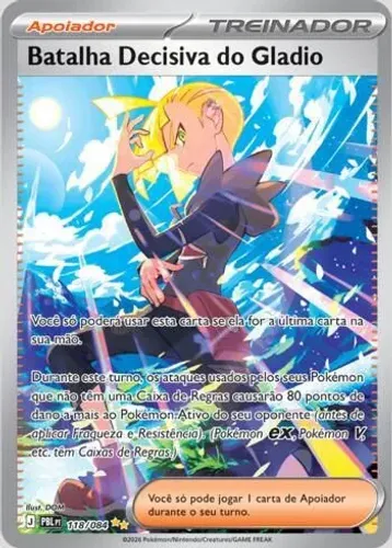 Carta Pokémon Batalha Decisiva do Gladio 118/084