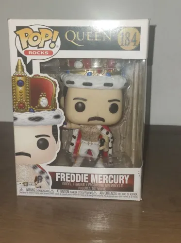 Funko Pop Queen: Freddie Mercury King #184 (Na Caixa / Seminovo)