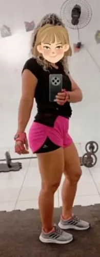 Feminina shorts 2 em 1