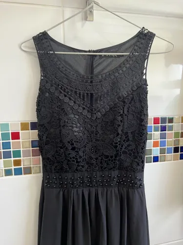 Vestido de festa longo preto TAM P/M