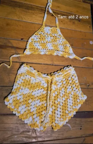 Conjunto infantil em crochê