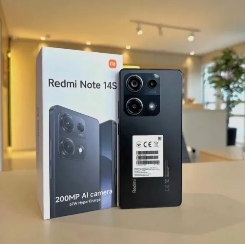 Redmi Note 14S 4G NFC 8ram 256gb - PRETO 