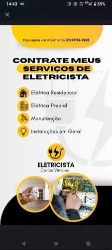 Eletricista Pintor Manutenção Instalação Câmera de segurança