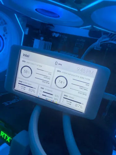 Tela para AIO watercooler