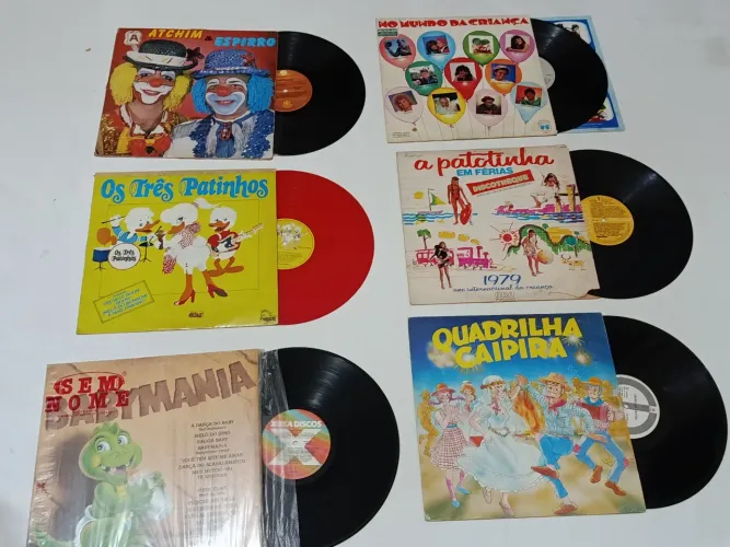 Lote de Discos Vinil Infantil