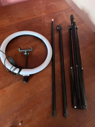 Ring Light Profissional com Tripé 2,10m e Suporte para Celular