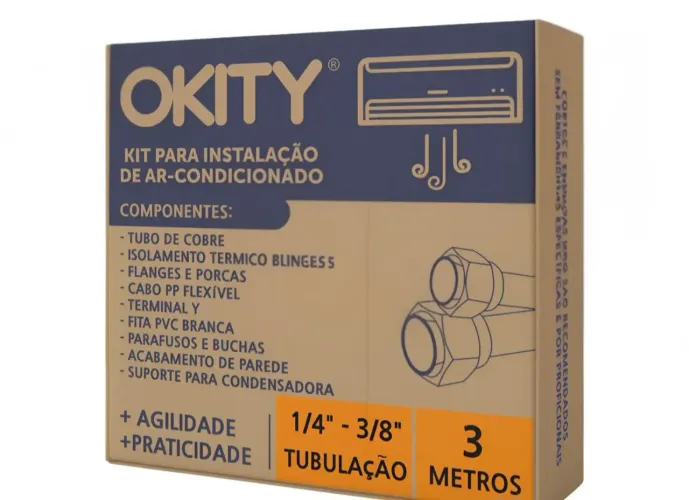 Kit de instalação ar condicionado 9000 a 12000 btus 