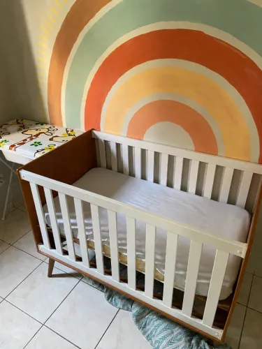 Berço Retrô com colchão
