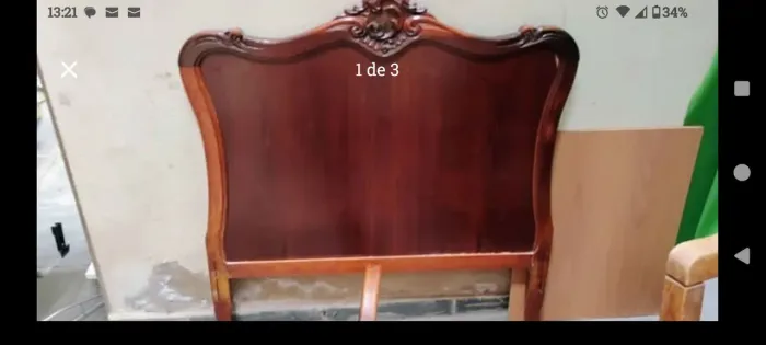 Cama de solteiro provençal 