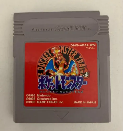 pokemon red game boy original japones