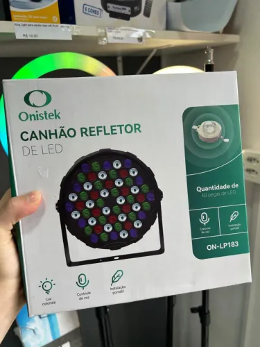 Canhão LED Colorido para Festa Lp183 com 60 LEDs 
