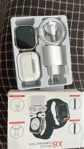 Kit Relógio digital + Fone bluetooth + Carregador Iphone