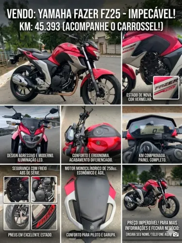 Yamaha fazer 250 2020/2021