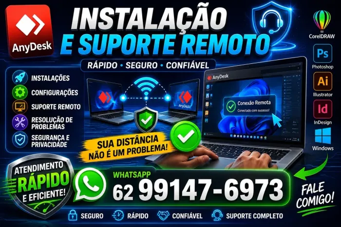 Suporte Remoto para PC e Notebook | Instalação de Programas e Correção
