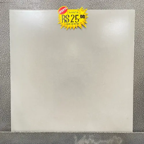 Piso Cinza Acetinado 61x61cm - Por: R$25 o Metro À Vista