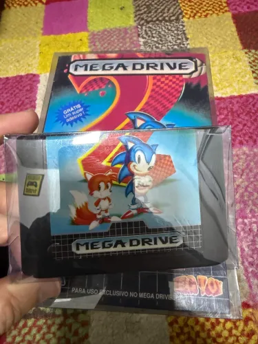 Sonic the hedgehog 2 mega drive jogo original tectoy tec toy cartucho