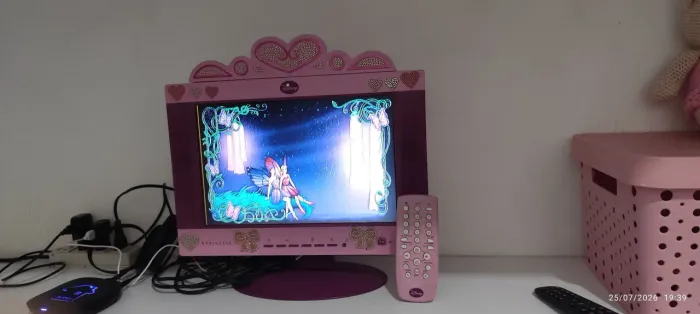 Tv da princesa lcd 13,5 polegadas