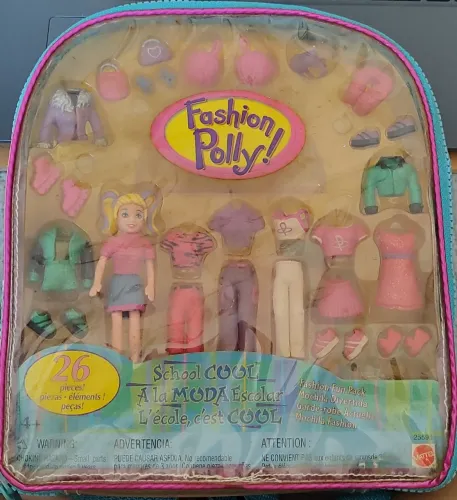 Polly Pocket Mattel RELÍQUIA - "Fashion Fun Pack" (ou "Mochila Divertida")