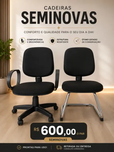 Par de Cadeiras de Escritório direto