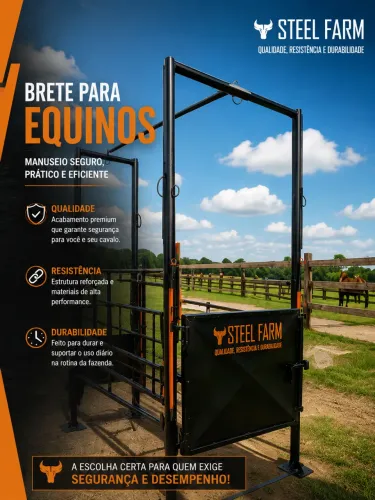 Brete (Tronco) Equinos e Muares Modelo SF