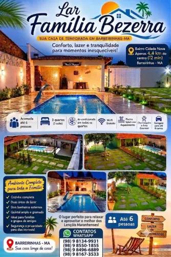 Casa pra temporada em Barreirinhas