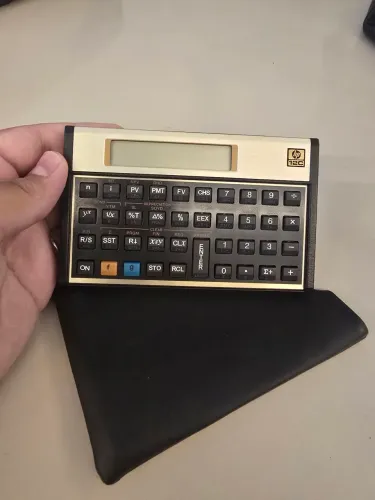 Calculadora Financeira Hp 12c Engenharia Contas 130 Funções Cor Dourado