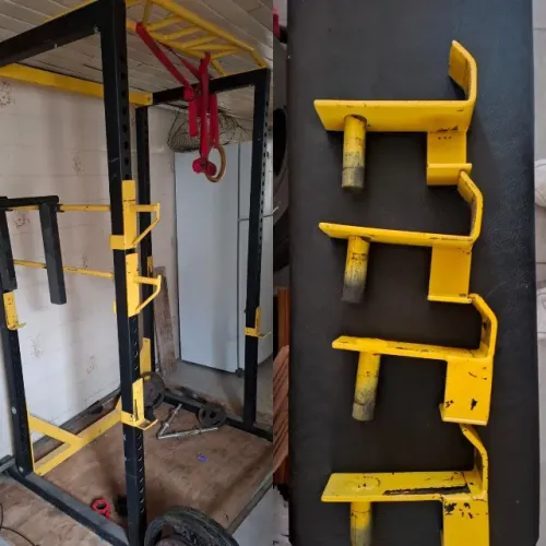 ACADEMIA COMPLETA / HOME GYM COMPLETA - POWER RACK 60x60x3MM + 250KG EM ANILHAS