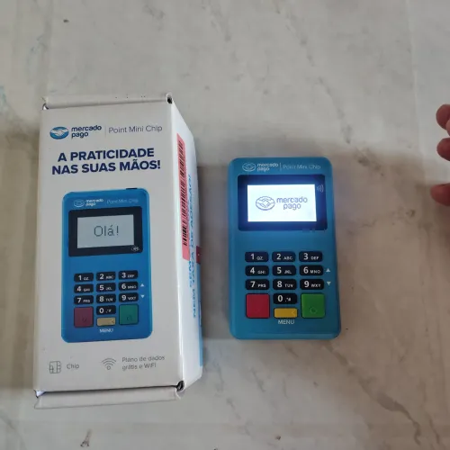Point Mini chip - a maquininha de cartão do mercado pago.