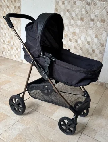Carrinho de Bebê Galzerano Napoli Berço Moisés - Excelente Estado
