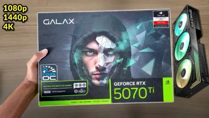 RTX 5070 TI 16GB Galax Lacrada (Teclab OC Edition) - Até 12x - Garantia e nota fiscal
