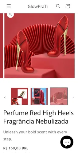 Perfume red high heels