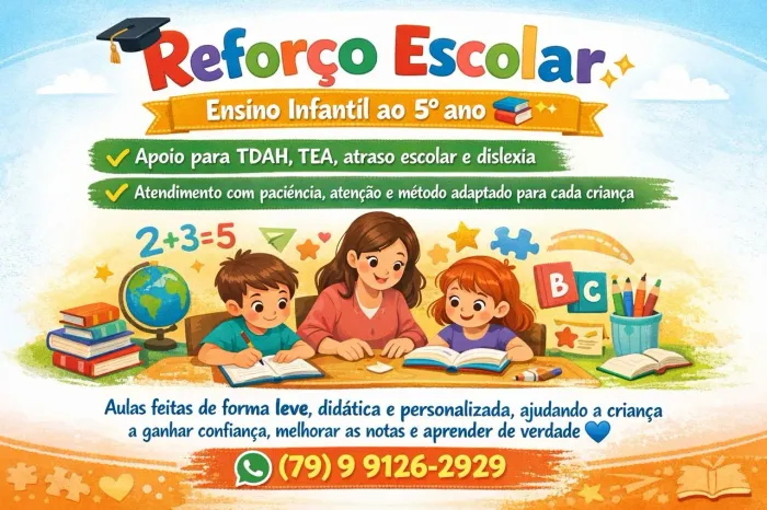 Reforço Escolar - Ensino Infantil ao 5° ano