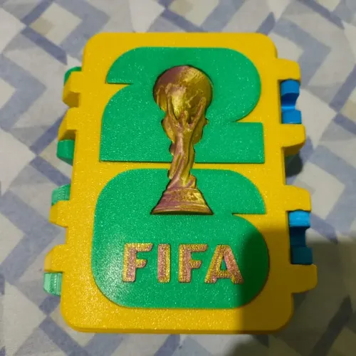 Caixa Porta Figurinhas Copa 2026 - Edição Exclusiva Brasil