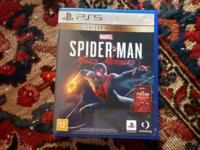 Spider Man Miles Morales PS5 mídia física 