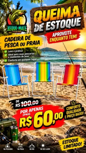 CADEIRA DE PESCA OU PRAIA