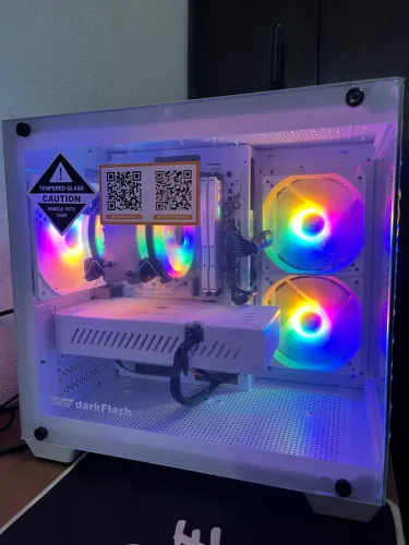 Pc Gamer White Edition Ryzen 7 pronto para jogar
