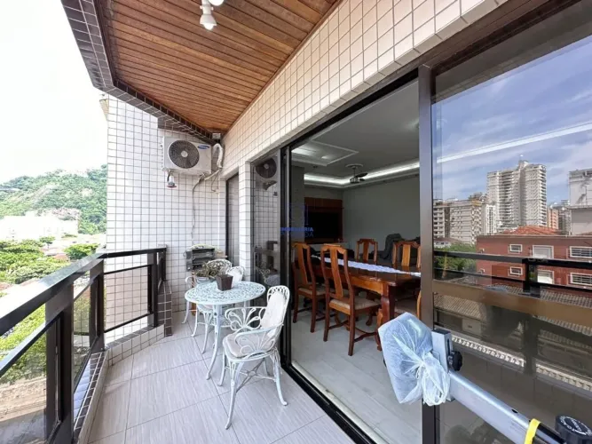 EXCELENTE APARTAMENTO COM SACADA E LAZER COMPLETO NO CAMPO GRANDE - SANTOS;