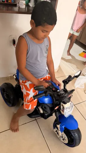 Mini Moto Triciclo Elétrica Infantil
