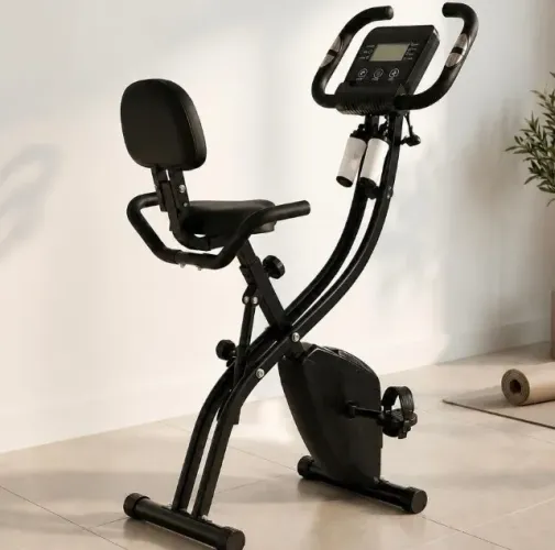 Bicicleta Ergométrica Dobrável Magnética (Apenas 1 Semana de Uso! Suporta até 150kg)