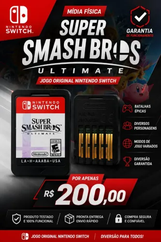 Super Smash Bros. Ultimate - Nintendo Switch midia fisica original