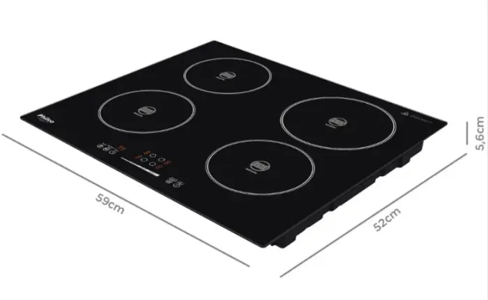 Fogão Cooktop De Indução Philco 4 Bocas Preto 220v