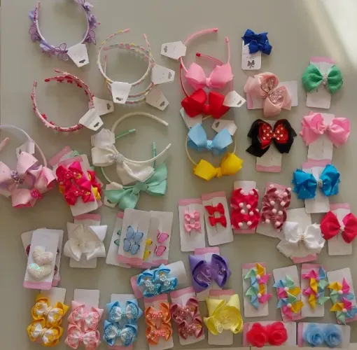 Lote de laços e tiaras infantil - Tudo a preço de custo!