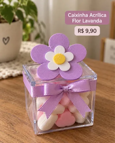 Caixinhas de Acrílico Personalizadas para Festa - Feitas à Mão